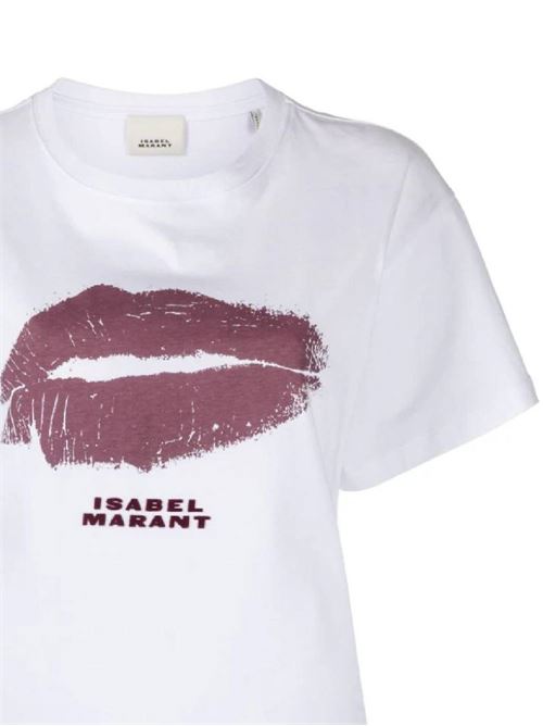 T-shirt in cotone Isabel Marant | TS0123FAB1N07I20WH